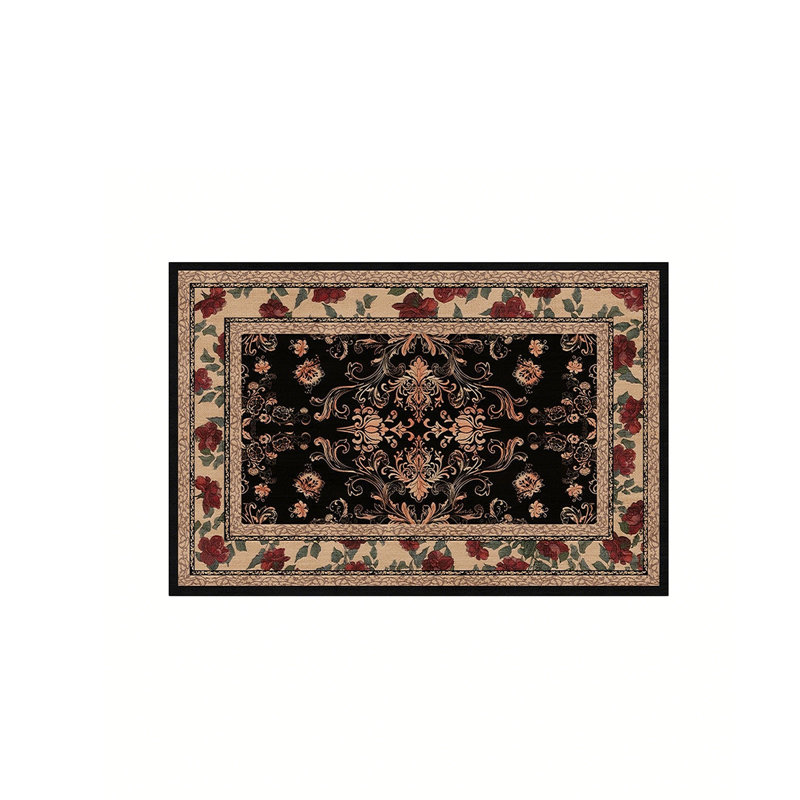Tapis épais 78,74 po Retro, Rectangle 6 pi 7 po x 8 pi 6 po