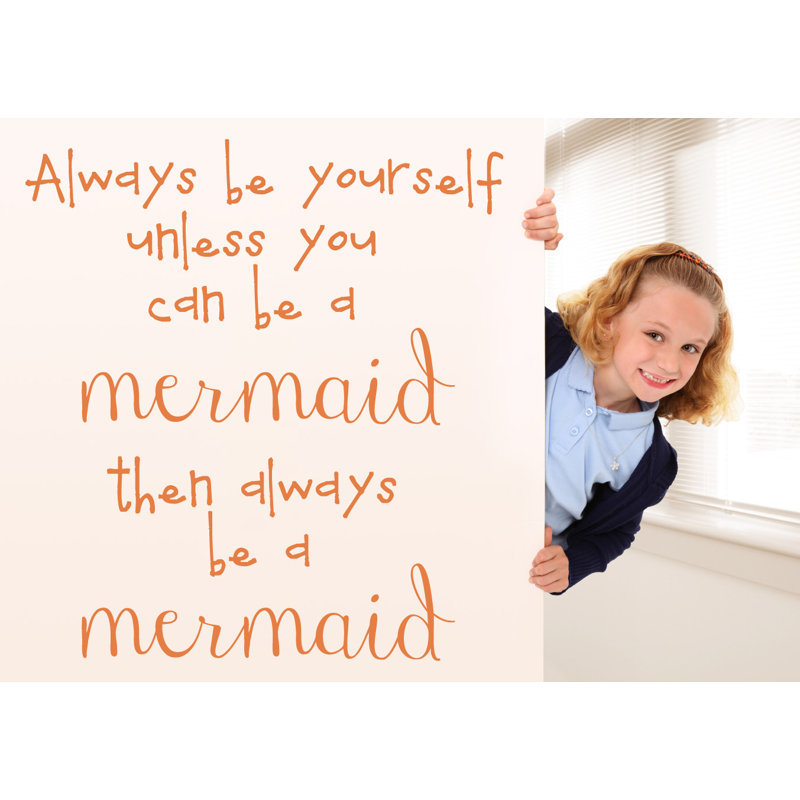 Text & Numbers Non-Wall Damaging Wall Decal, 48" H x 44" W x 0.01" D, Persimmon