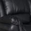 Ensemble de salon inclinable 3 pièces: chaise, 2 places et 3 places avec console, table rabattable et porte-gobelets-116984921