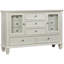 Grande chambre à coucher crème blanc avec rangement spacieux et pieds décoratifs Sandy 4 Quincaillerie Snappy