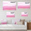 «Pink and Orange Abstract Art II», reproduction d'art sur toile-384662535-363439570-384662530