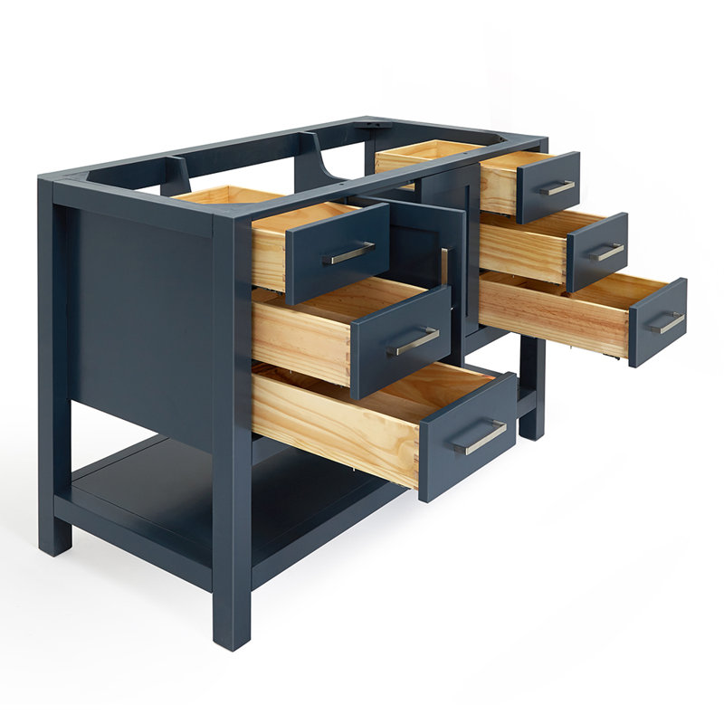 48'' W Single Bathroom Vanity Base, Midnight Blue