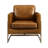 Top Grain Genuine Leather Accent Arm Chair-165495237