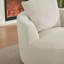 Chaise d'appoint pivotante à 360 °, chaise rembourrée Spring - crème