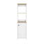 Bathroom Cabinet With Four Shelves And Single Door - Structure Chic Style