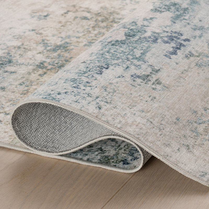 Blaire Mineral Machine Washable Rug, Rectangle 2' x 3', Mineral