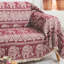Elephant Pattern Throw Large Sofa Cover 3 Seater, Bohemian Throw 180 x 300 cm for Sofa Protector
