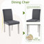 Ensemble de table de salle à manger en bois 5 pièces, ensemble de table de cuisine avec table carrée et 4 chaises rembourrées, table de salle à manger en bois avec décoration en cristal et ensemble de chaises pour la cuisine, la salle à manger-368810005-342773001-358406839