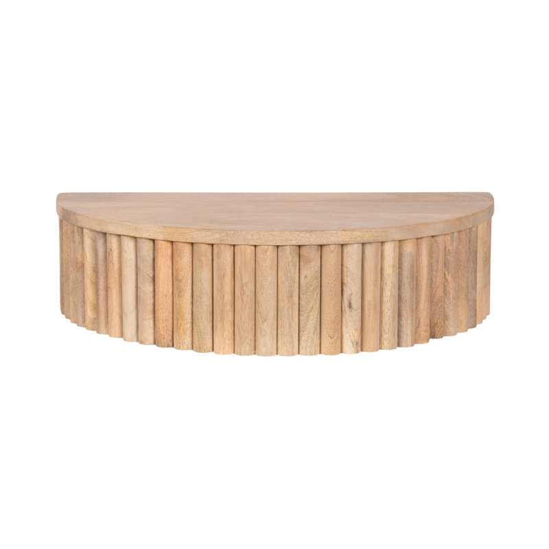 Wooden Floating Side Table with Drawer