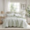 Ensemble de courtepointe 3 pièces Darcy Sage Green Farmhouse