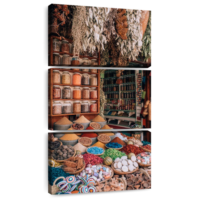 Spice Shop, 75" H x 36" W