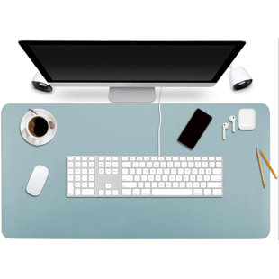 Naturei Clear Desk Pad-20x 36 Plastic Desk Mats on Top of Desks, Desk Mat Protector, Waterproof Transparent Keyboard Mat, Easy to Clean Desk