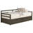 Grey 2-Drawer Daybed With Extension Trundle