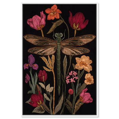 Décoration botanique sur toile Ruby Reed Rider II par Art Remedy