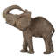 Éléphant 15 po x 8 po x 12 po, accent d'éléphant en forme de tai, trompette