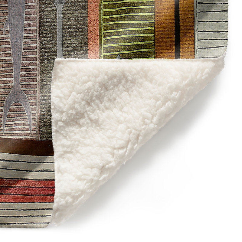 Couverture sherpae douce full moon, l 68 po x L 80 po