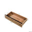 Organisateur de rangement empilable pour cadres et vêtements - 2 tiroirs de rangement, 27,74 x 14,19 x 14,21 po, couleur noyer, panneau de particules + armoire, couleur des souvenirs
