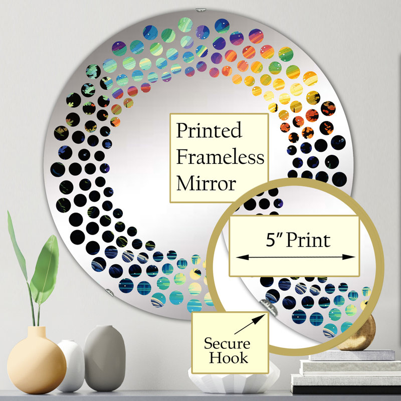 Evayne Circle Mirror, 23.6" x 23.6"