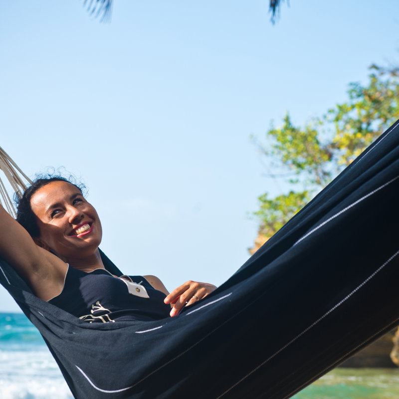 Barbados Double Hammock, Black