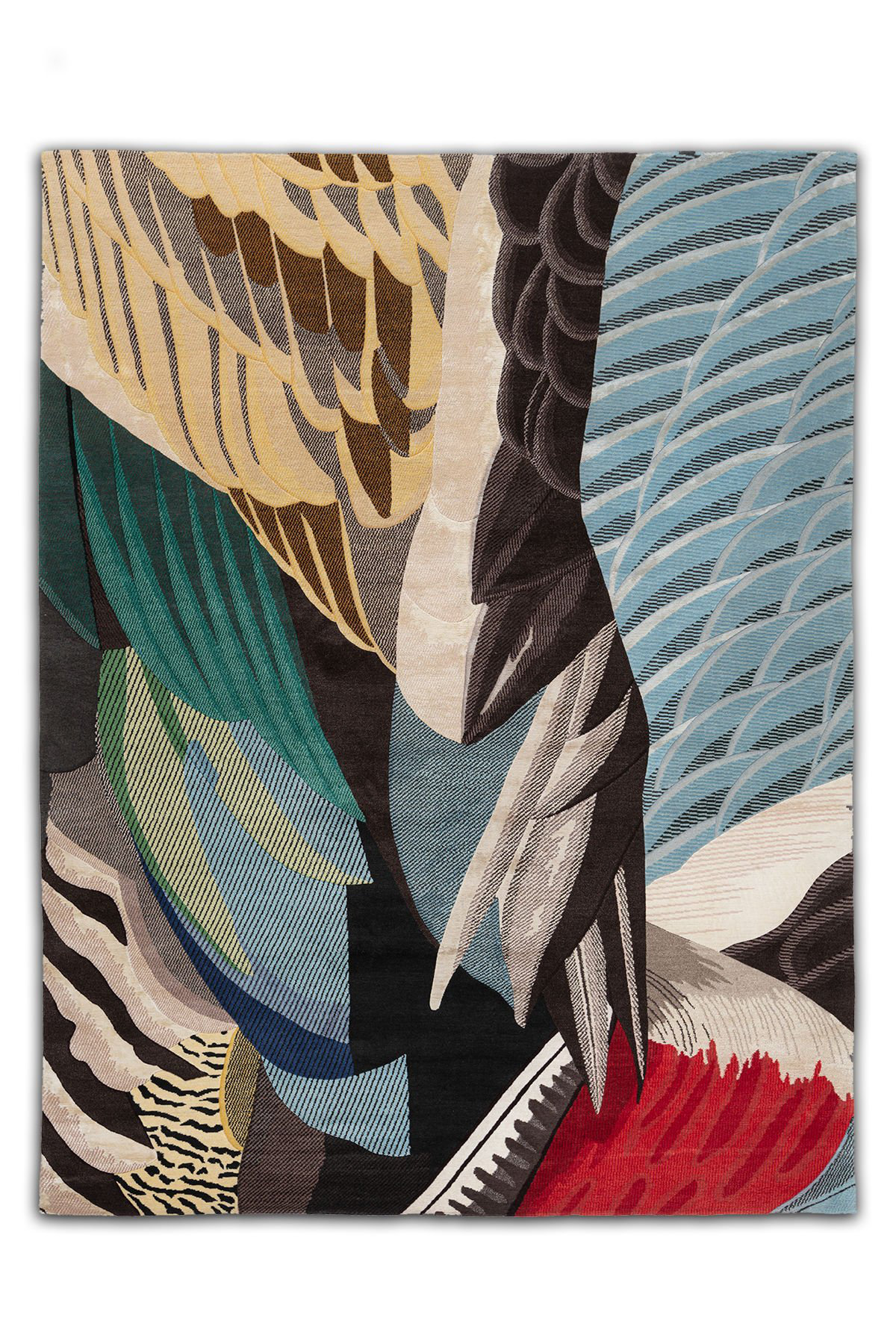 Red Barrel Studio® Multi-Colored Abstract Patterned Woven Base Rug ...