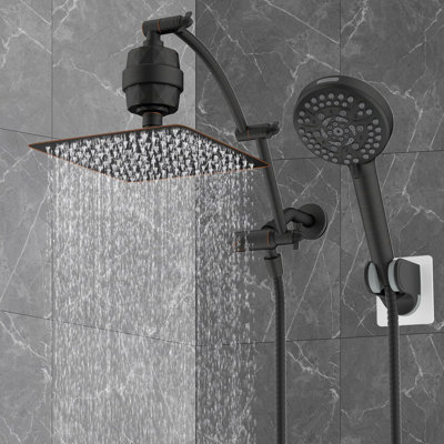 Pomme de douche à pluie double 1,75 GPM GPM