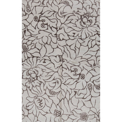 Tapis brun de haute qualité noué à la main