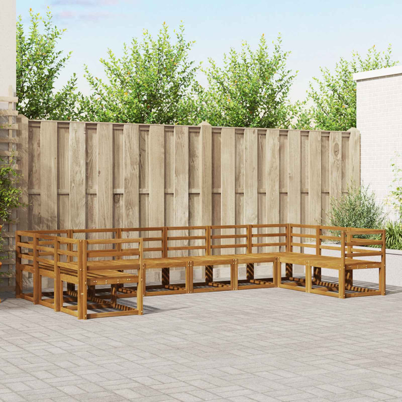 363cm Wide Patio Sectional Set
