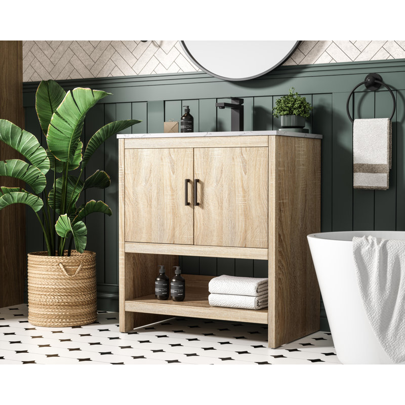 Kirkbride 30 inch Single Bathroom Vanity, Mango Wood