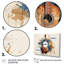 «Earthy Brown Guitare Melody - Music», décoration murale 5 pièces-1736078797