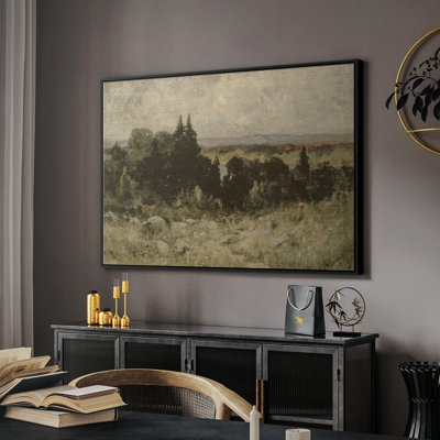 Paysage rétro - DCCCXXVI - Toile tendue avec châssis