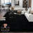 3x5ft Black Shaggy Rug for Living Room, Ultra-Soft Fluffy Rug for Bedroom, Non-Slip Ideal for Kids' Rooms, Dorms, and Home Decor-2033439739