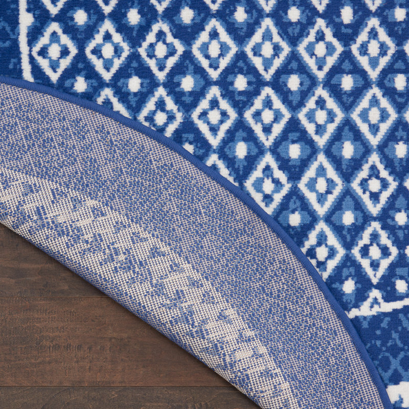 Geometric Indoor Rug, Round 8'