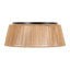 20" 3-light Hand-Woven Rattan Drum Flush Mount