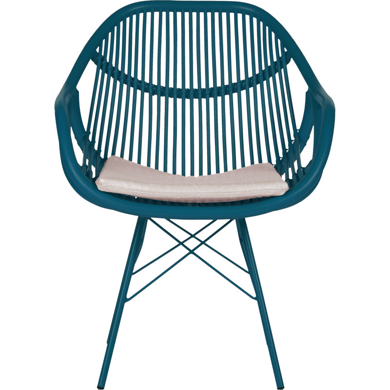 Stockholm Upholstered Arm Chair, Pacific Blue