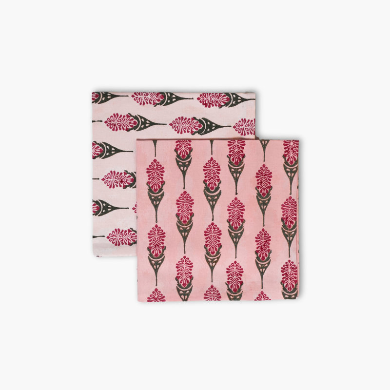 Bahaar Table Napkin, Pink Floral
