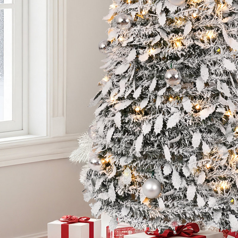 Arbre de Noël artificiel éclairé avec décorations Pop Up