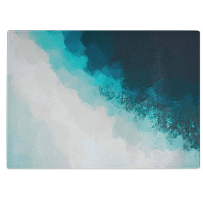Tempered Glass Cocoa Island Beach Chopping Board