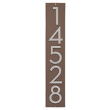Floating Modern 4" Number Vertical Address Plaque (5 Digits)
