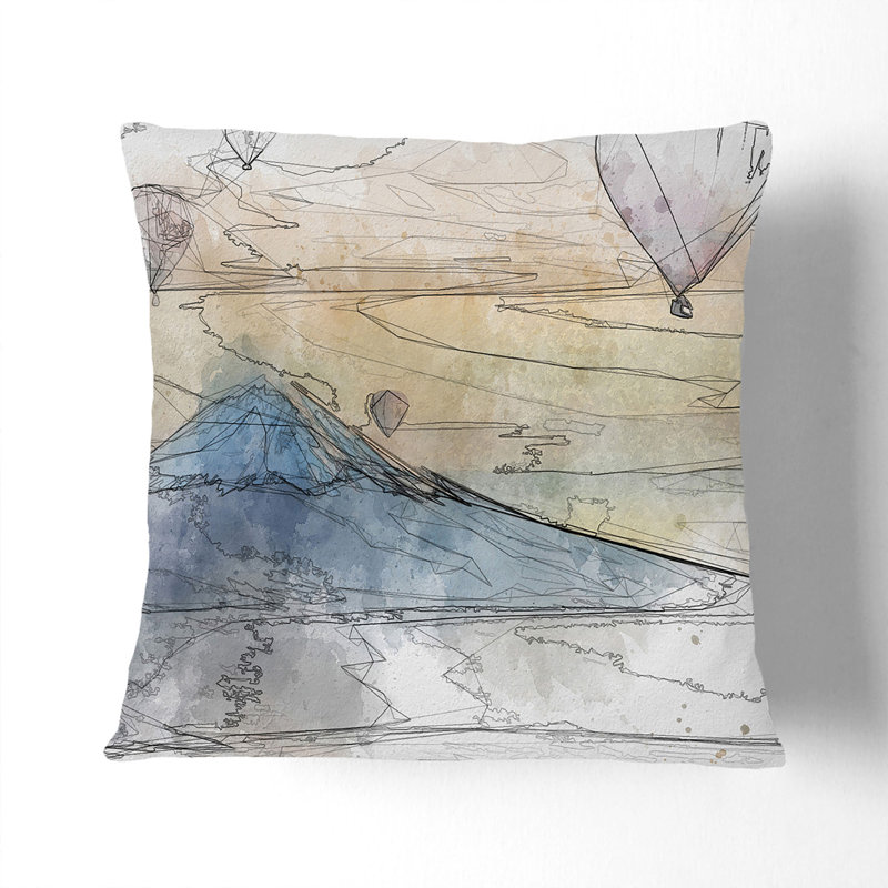 Square Cushion, Stone, 40cm H x 40cm W x 15cm D