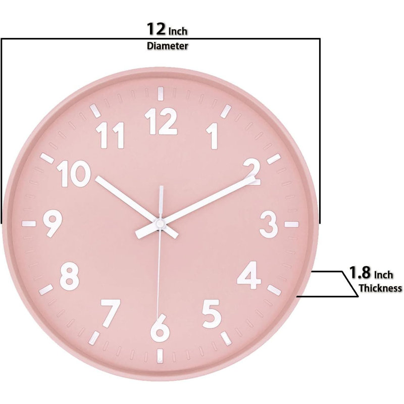Wall Clock, Pink
