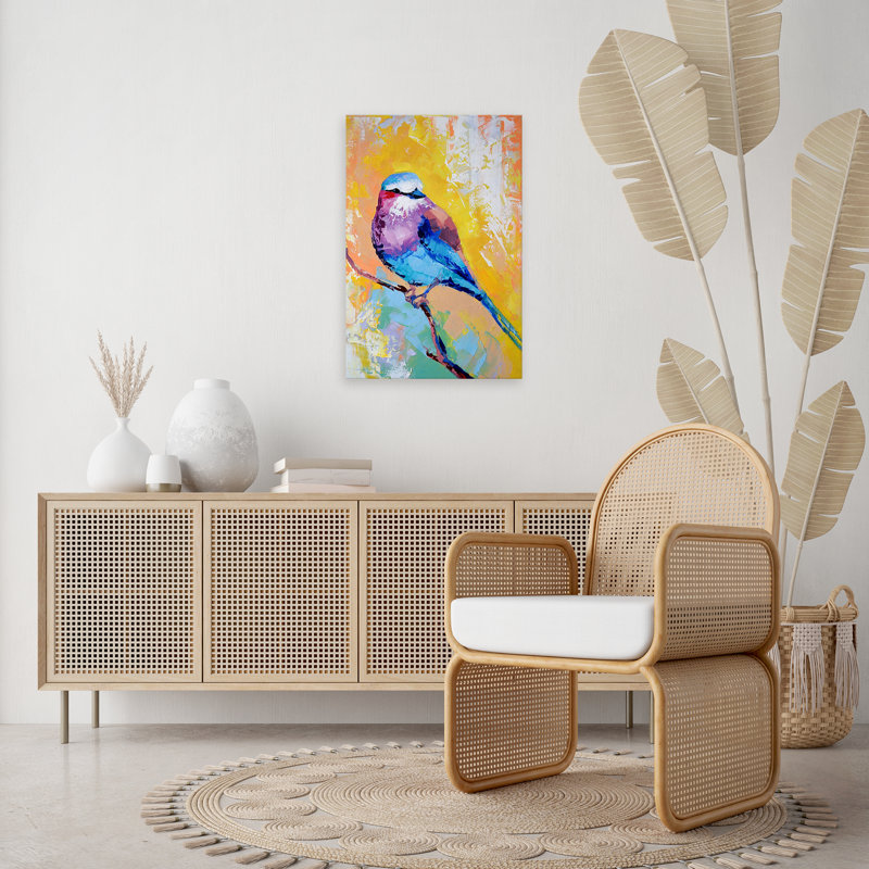 Dubish Graceful Bird - Wrapped Canvas Print, 61cm H x 40.60cm W x 3.8cm D