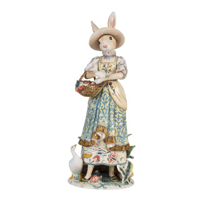 Fitz and Floyd Dapper Rabbits Female Figurine