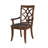 Arri Cross Back Chair in Brown and Dark Walnut (Set of 2)