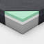 Matelas en mousse viscoélastique infusée de thé vert |-578103255