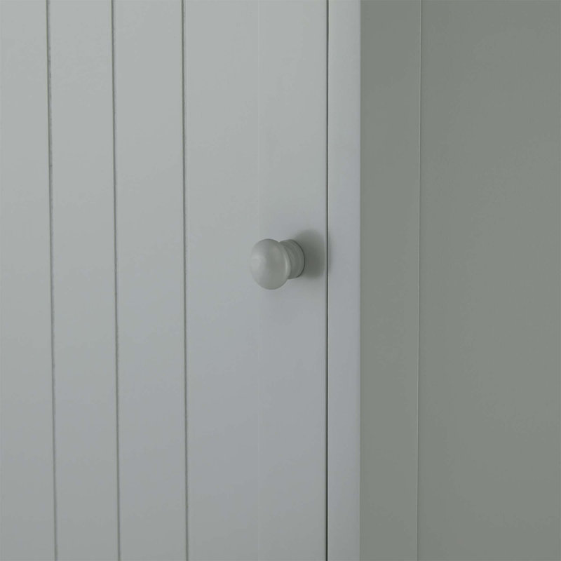 Ulani Contemporary Bathroom Cabinet With Adjustable Shelves And Moisture-Resistant MDF, Gray
