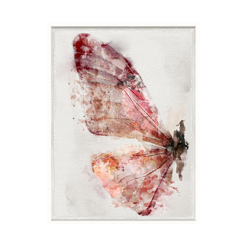 Watercolour Wings I Print by Zoey Riley, 48" H x 36" W, Knife Gel