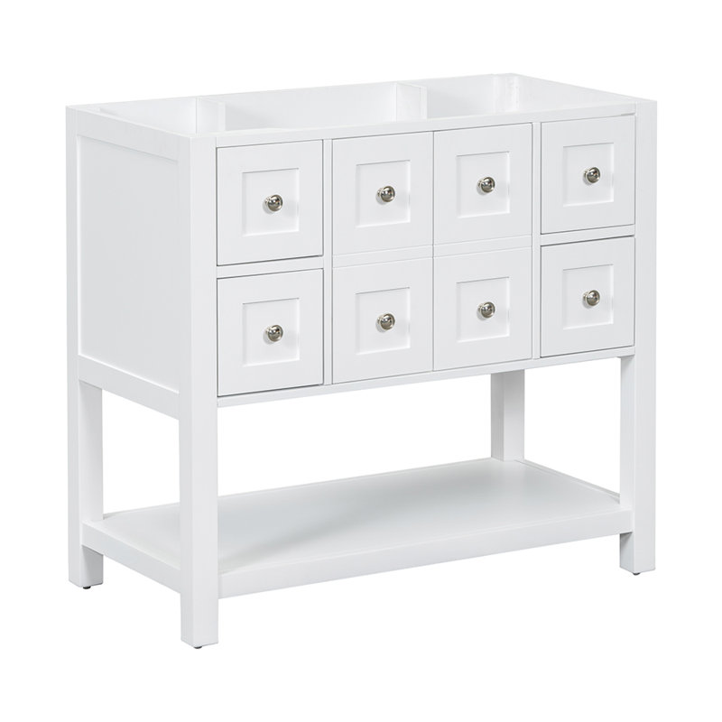 Meuble-lavabo simple avec plateau 35,61 po, Blanc