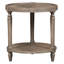 Monogram Tray Top 3 Legs End Table with Storage