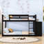 Lit superposé en bois avec tiroirs et tablettes de rangement-769830999-769830993