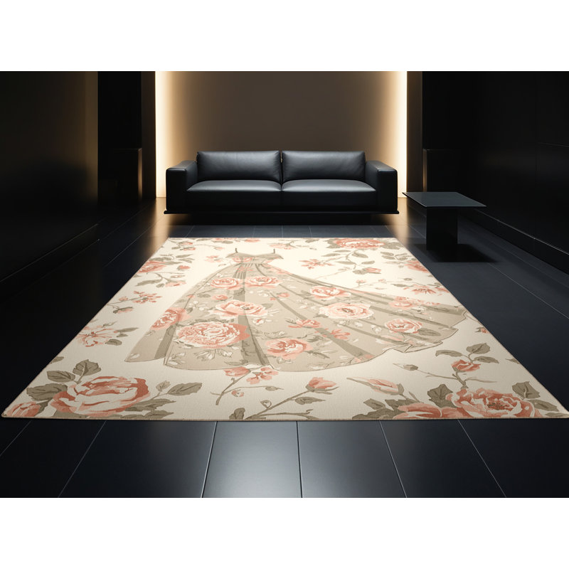 Tapis beige traditionnel lavable à la machine Buckland, 2 x 3